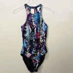 MAGICSUIT Boa Danika One Piece Swinsuit‎ Snakeskin Multicolor Black Size M Photo 2