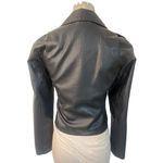 BLANK NYC Cropped Vegan Leather Moto Jacket in Morning Gram XSmall Womens Faux Photo 6