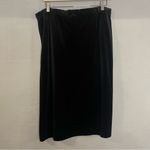 Vtg Black Velvet Skirt Pull Photo 1