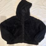 Urban Outfitters  BDG Cropped Black Jacket Fluffy Photo 0