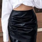 Rue 21 Black Leather Skirt  Photo 0