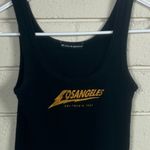 Brandy Melville  Black Los Angeles Bolt Tank one size Photo 7