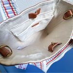 Madewell  Leather Mini Transport Tote Woven Handles Tan (No Strap) Photo 6