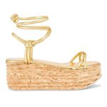 Jeffrey Campbell  Camillia Platform Sandals Metallic Gold 38 Photo 0