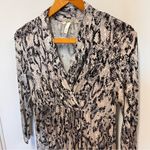 Soma  Snake Print Faux Wrap Dress size Medium Photo 2
