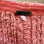 Free People  Cropped Knit Cardifan Sweater Wing Sleeve Coral Small‎ Spring Photo 2
