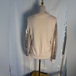 THML  Cream Top with Gold Sequin Accents Medium Photo 1