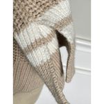 Abercrombie & Fitch Tan Cable Knit V Neck Sweater Tennis Preppy XS Photo 6