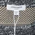 ANNIWEAR NWT Crewneck Black/White/Gold Sweater size XL Photo 3