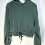 Sweaty Betty NWT  Green Sand Wash Cloud Weight Cropped Hoodie Oversized Size M Photo 0