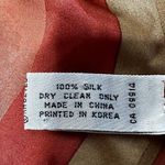 Adrienne Vittadini  Neck Scarf 100% Silk Patterned Square Multicolor 34.5"x34.5" Photo 3