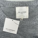 No Comment  NWT Plus Size 2X Gray - White & Silver Embellished Skull Sweater Top Photo 4