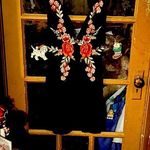 SheIn Black embroidered low cut in the front and back. Size small. . Never worn Photo 0