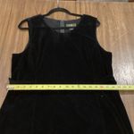 Eddie Bauer vintage Velvet feel cotton Sleeveless Black shift midi Dress 14 Photo 6