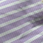 Aerie Lavender And White Striped One Piece Swimsuit Size Large Long Photo 5