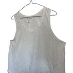 Athleta White Cotton Tank Top Womens Size XL Lightweight Basic Casual Photo 3