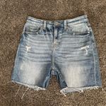 Ceros Jeans Classic Blue Distressed Denim Shorts Size 29 Photo 0