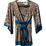 Mimi Chica Women’s Long Sleeve Tie Cardigan Multicolored Wrap Size Medium Photo 0