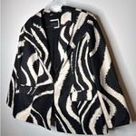 Eloquii  Modern Black Ivory Zebra Print Blazer Plus Formal Dressy Size 14/16 Photo 5