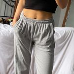 Gray Jogger Sweatpants Size M Photo 0