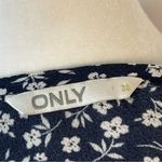 Only  Vintage Large Floral Wrap Ruffle V Neck Top Blouse Cottagecore Feminine Photo 5