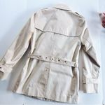 Coach NEW  Women’s Solid Short Trench Coat Bone Color Photo 6