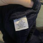 Monteau  Navy Blue Smocked Ruffle Crop Blouse size Medium Photo 5