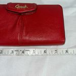 Coach  leather wallet RED Photo 7