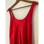 Victoria's Secret  Gold Label Vintage Slip Lingerie Silky Dress Red Lace Racerback Photo 3