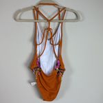 Urban Outfitters NWT Out From Under Casey Strappy Orange Floral One Piece Size S Photo 6