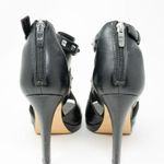 Marc Fisher Mahiya Leather Pyramid Studded Embellished High Heels Shoes Black Photo 2