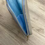 Bare Minerals Gray Faux Suede Zip Top Makeup/Cosmetics Bag Approximately 8" X 6" Photo 5