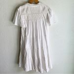 Anthropologie  Georgina Tiered Shirtdress White Sz Small Photo 5