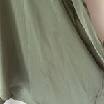 Showpo Ameleth Collared Wrap Front Mini Dress in Olive Green Size 8 Photo 9