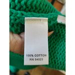 Banana Republic  Emerald Green Cotton cropped swing sweater coat Medium Photo 8