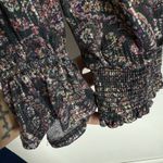 Democracy NWOT Paisley Print Metallic Long Slevees Elasticized Blouse Size 2X Photo 7