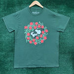 Peanuts Snoopy Flower Wreath T-Shirt Size Medium Photo 0