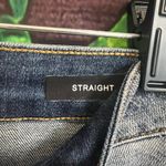 Judy Blue  Jeans Women 7/28 (29x30) Blue Stripe High Rise Straight Leg Raw Hem Photo 2