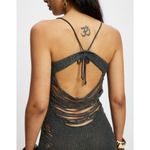 Jaded London Laddered Knit Bandeau Dress in Grey 0 New Womens Maxi Asymmetric Photo 11