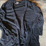 Ava & Viv  Charcoal Open Front Cardigan Photo 0