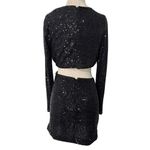 NBD  Womens Thyra Mini Dress in Black Small New Sequin Cocktail Party Photo 6