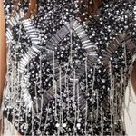 Nasty Gal Diamante Embellished Tassel Beaded Crop Top Photo 1