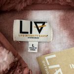Liv Outdoor Shirt Womens Large Brown White Tie Dye Fleece Sweatshirt Casual Photo 6