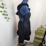 Who What Wear Backless Ruffle Strap Dress Back Bow Mini Cutout Sundress Photo 5