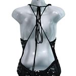 JLUXLABEL  Black Crochet High Slit Maxi Dress Size Small NEW with Tags Photo 4