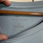 Nike Woman's T Shirt Medium Navy Blue Dri Fit Short Sleeve Round Neck Logo 1X Photo 5