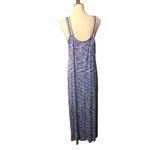 Cable & Gauge Women's XL Blue and White Heathered Sleeveless Maxi Dress Photo 5