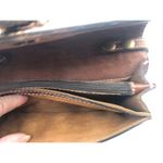 Patricia Nash  Italian Leather Tooled Torri Clutch Florence Brown Purse Crossbody Photo 11