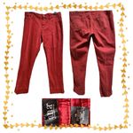 a.n.a  cropped pants - dark red - size 14 Photo 1