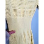 JASON WU COLLECTIVE Yellow Knit Crochet Crewneck Form Fitting Dress Size XS Photo 7